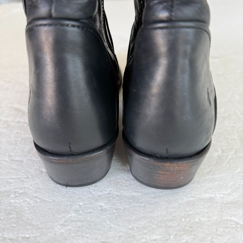 Size 8M - Frye Carson Piping Tall Black Leather  Women’s Boots - Picture 8 of 10